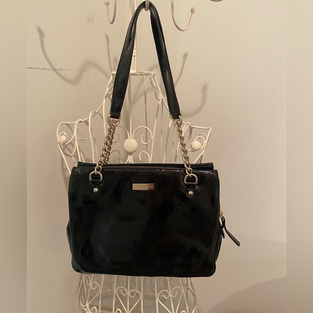 Kate Spade Black Patent Leather Shoulder Bag